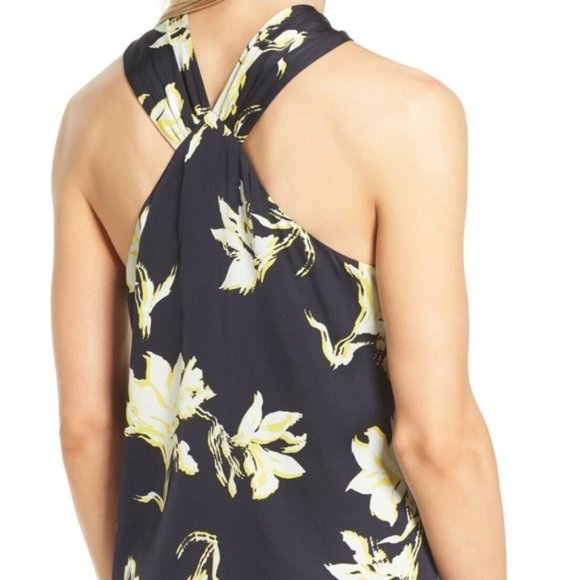 CLASSIQUES ENTIER NIGHT LILY FLORAL SILK TOP LARGE - Picture 2 of 3